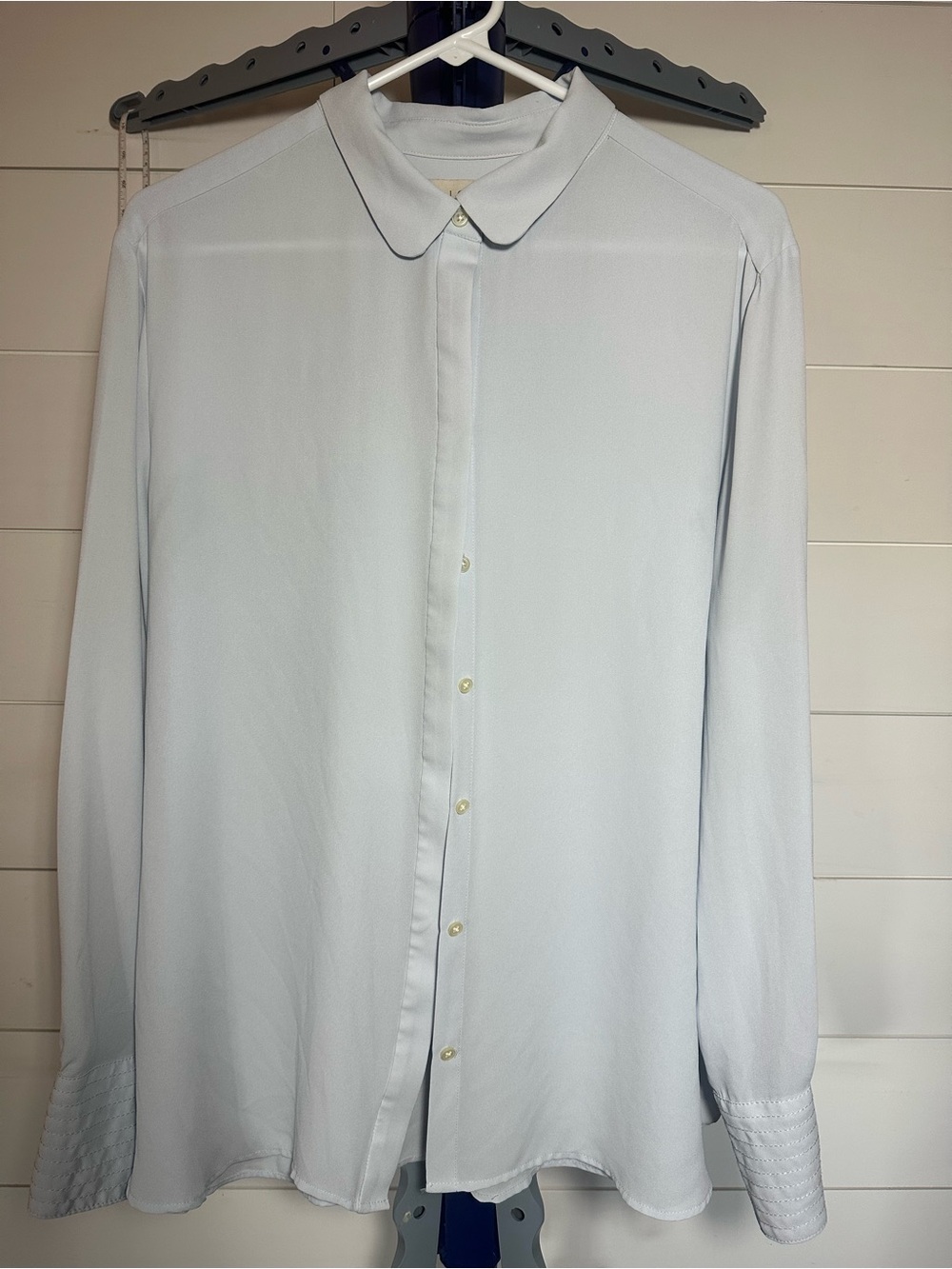 #96 LOFT Pale Blue Long-Sleeve Button-Up Shirt